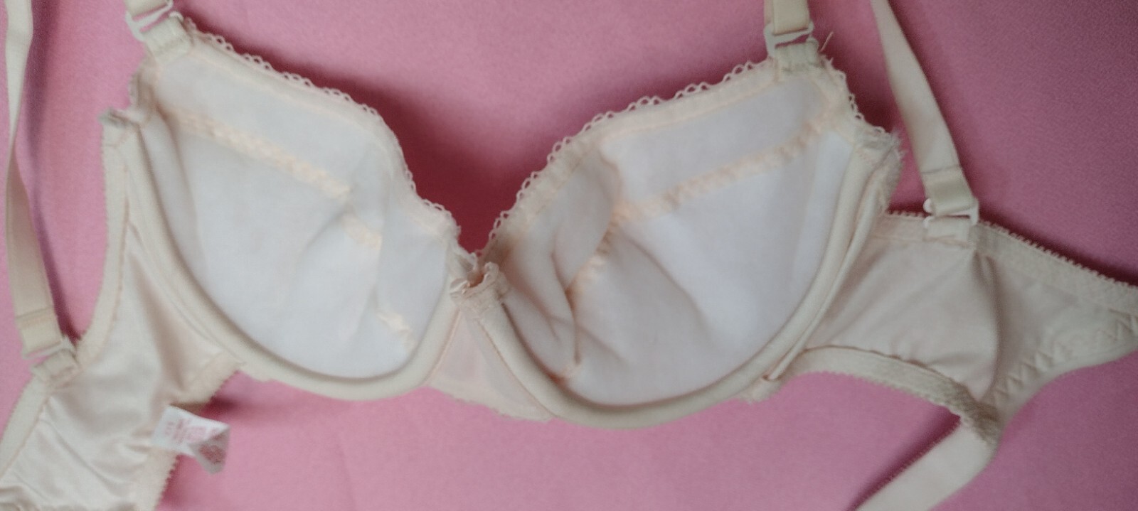 80’s vtg BACKLESS by SMOOTHIE BLUSH UW multiway FOAM PADDED bra 34B