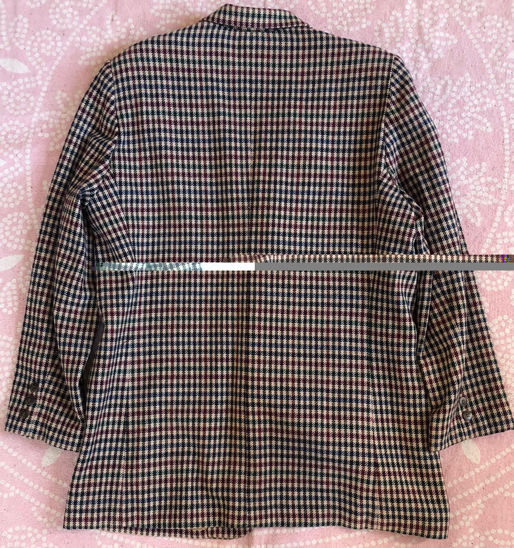 Vtg White Stag Womens 10 Multi Checked Blazer Pockets Lined Classic Preppy 90s