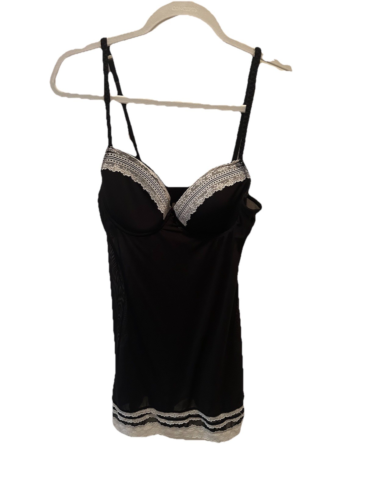 Vintage MARILYN MONROE INTIMATES SHEER SLIP TEDDY 3 ADJ BRA SIZES-SIZE M