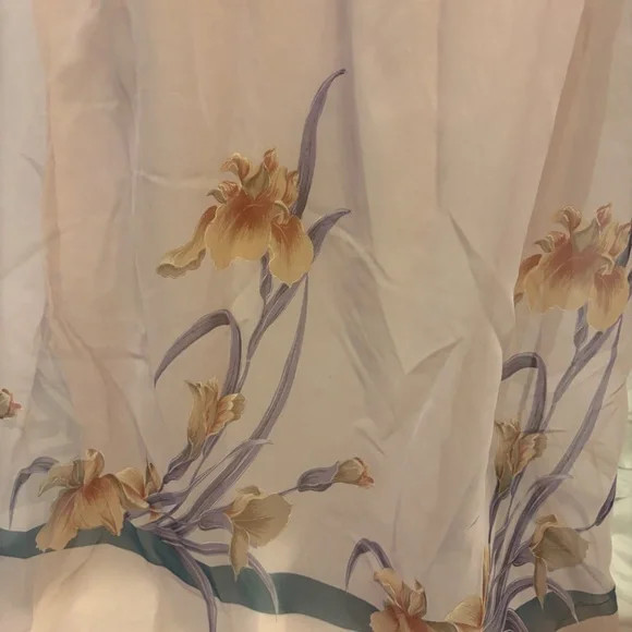 Vintage David Morris Chiffon Gown | Late 1970s–Early 1980s Pink Flowy Floral