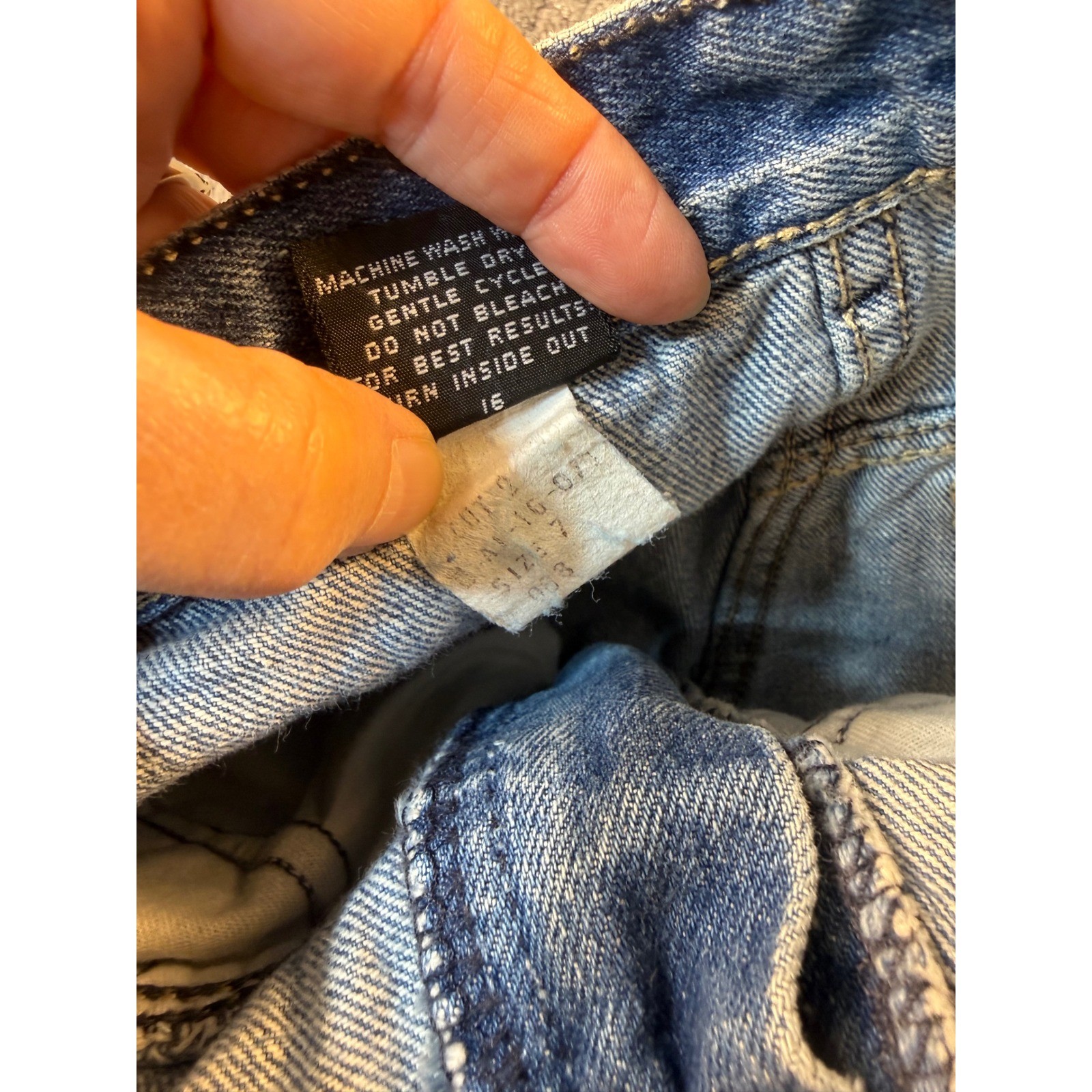Vintage Bonjour High Waisted Tapered Jeans Blue Denim Western Yoke Split Hem 7