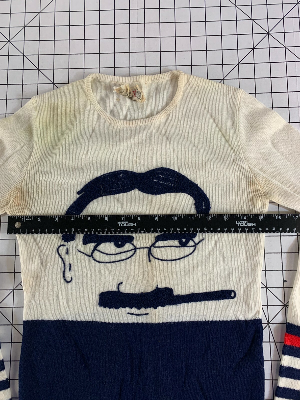 Rare Vintage Groucho Marx Womens 50s 60s Hippy Mod Atomic Retro Shirt Top Tee