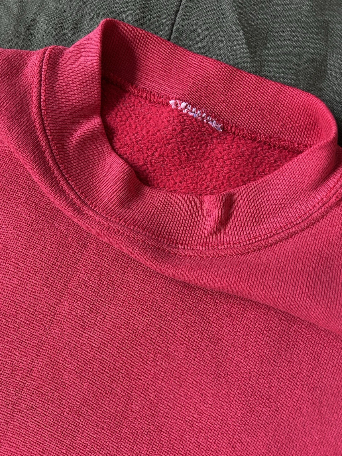 vintage 70s 80s Red sweatshirt medium, Loopwheel Construction, Cotton
