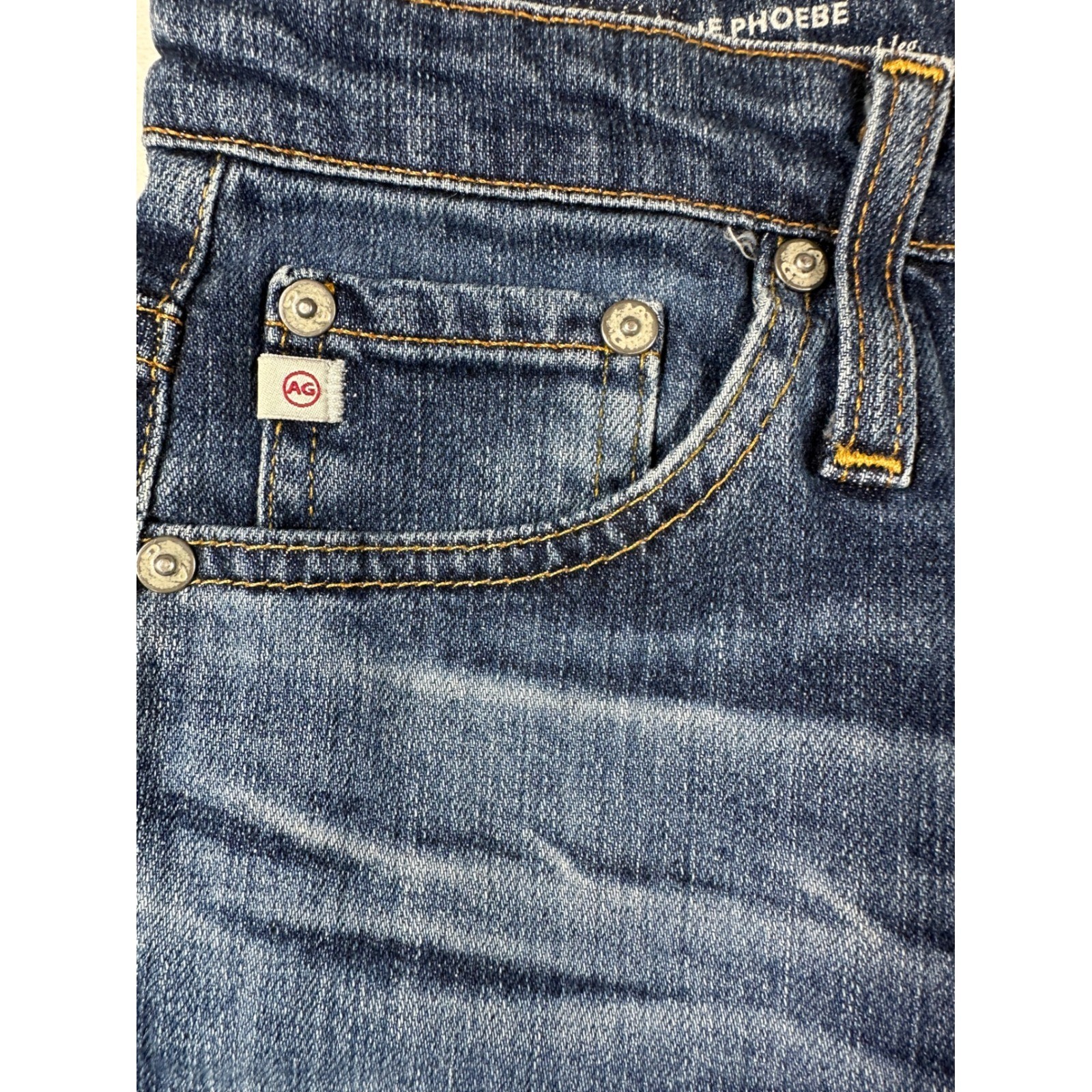 AG Adriano Goldschmied The Phoebe Jeans Sz 27 Vintage High Waisted Tapered Leg