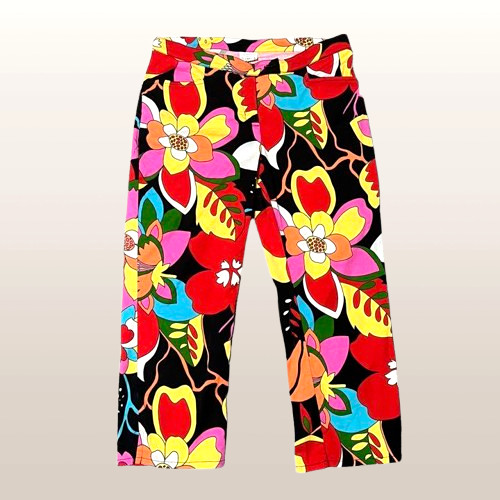 1990s Vintage Psychedelic design all-over pattern pants Women’s colorful