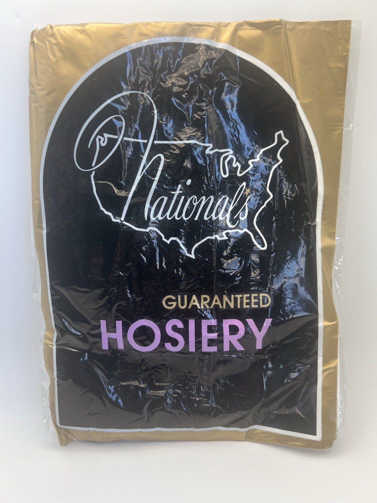 Vtg Nationals Hosiery Pantyhose FLAT TUMMY NAVY SIZE D 82% NYLON 18% SPANDEX NOS