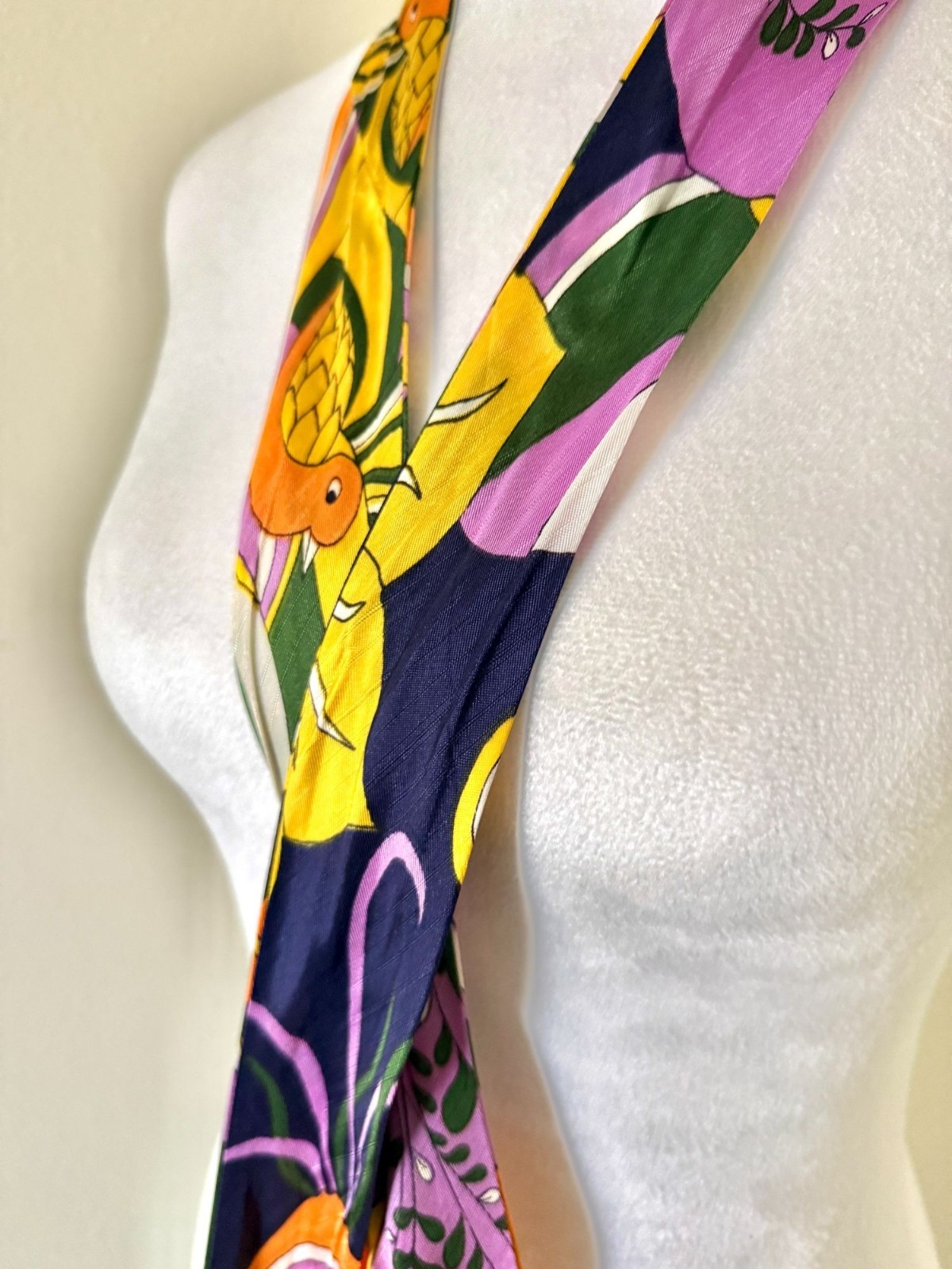 Vintage 1960s Psychedelic Print Multi Purpose Sash