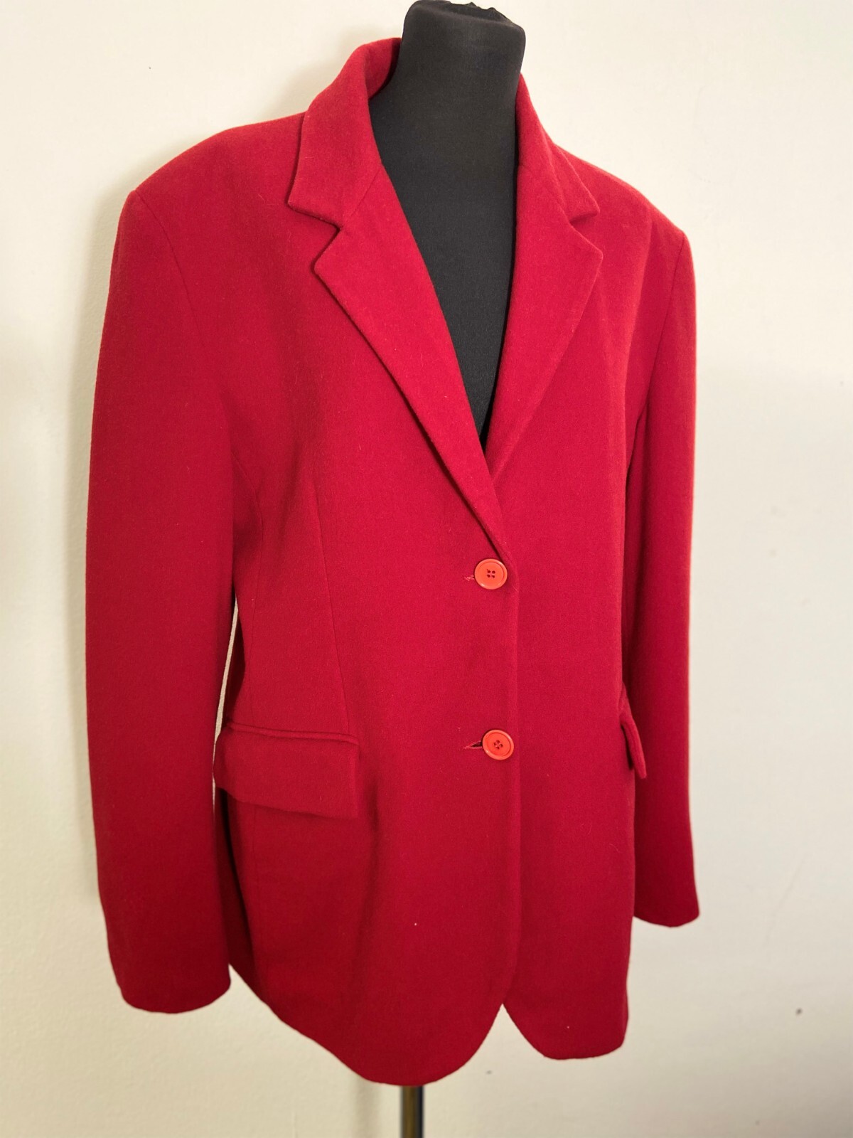 90s red blazer | Elevate Your Look with this Stunning Red Wool Blazer for Women