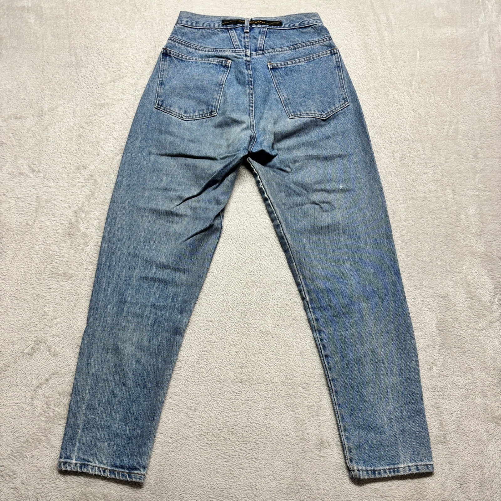 VTG Marithe Francois Girbaud High Waist Tapered Mom Jeans Blue Womens 9/10 26×30