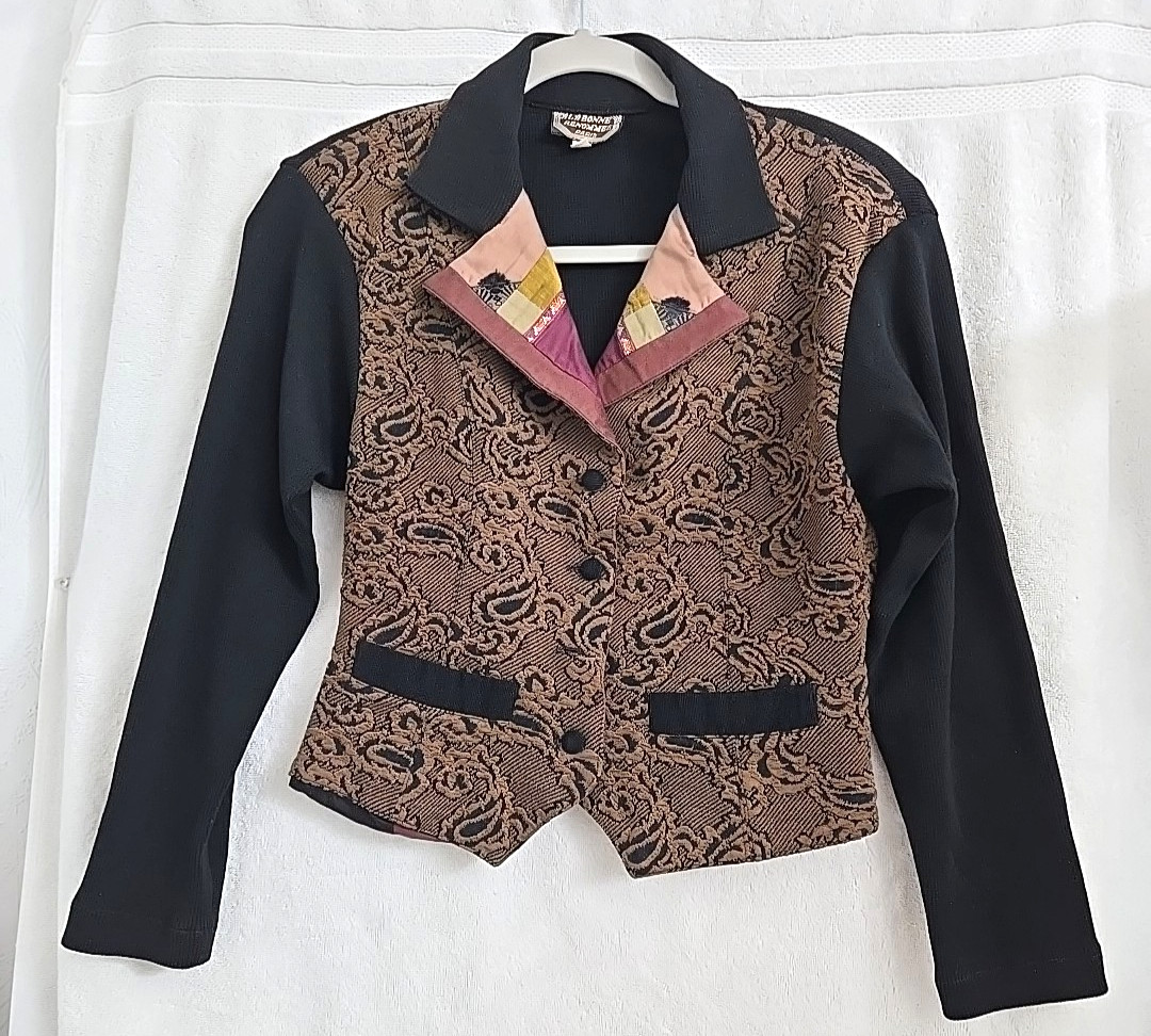 Womens Blazer / Vest with sleeves by LA BONNE RENOMMEE See measurments Vintage