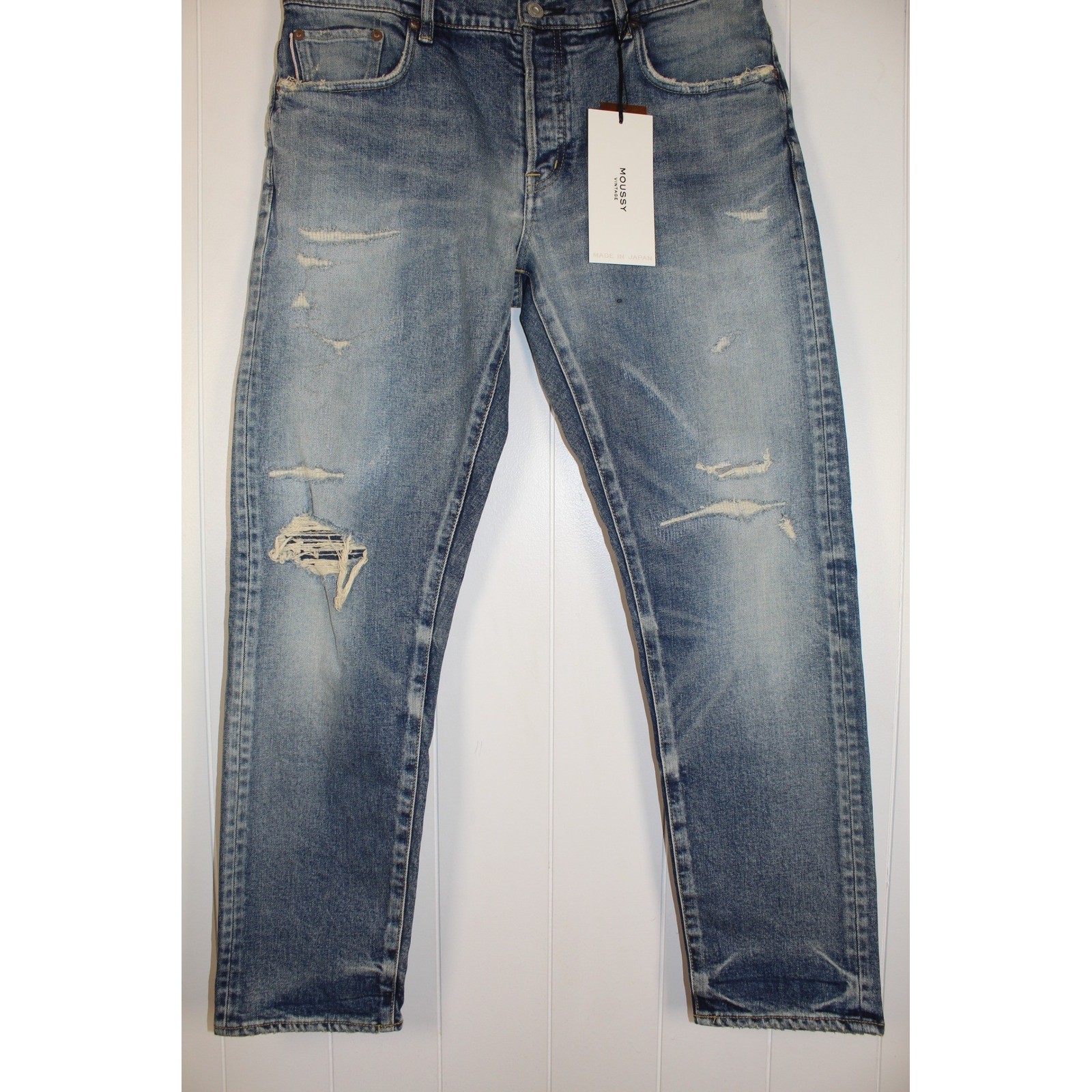 NWT Moussy Scranton Tapered Vintage Jeans Intentional Distressed NWT Stretch 33