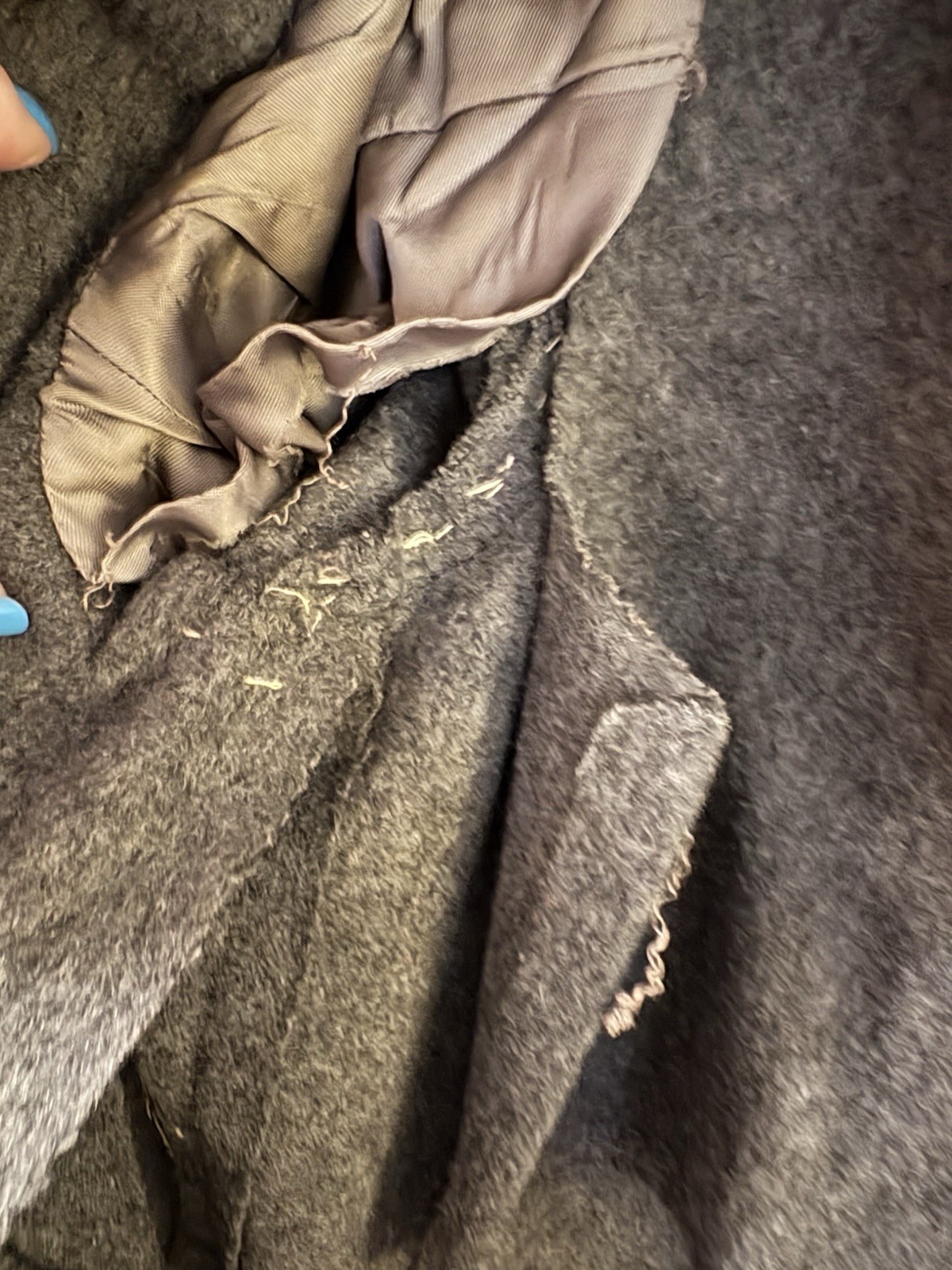 Vtg 80’s Women’s Lodenbaur Innsbruck-Tirol Loden Wool Dark Gray Coat Size 38