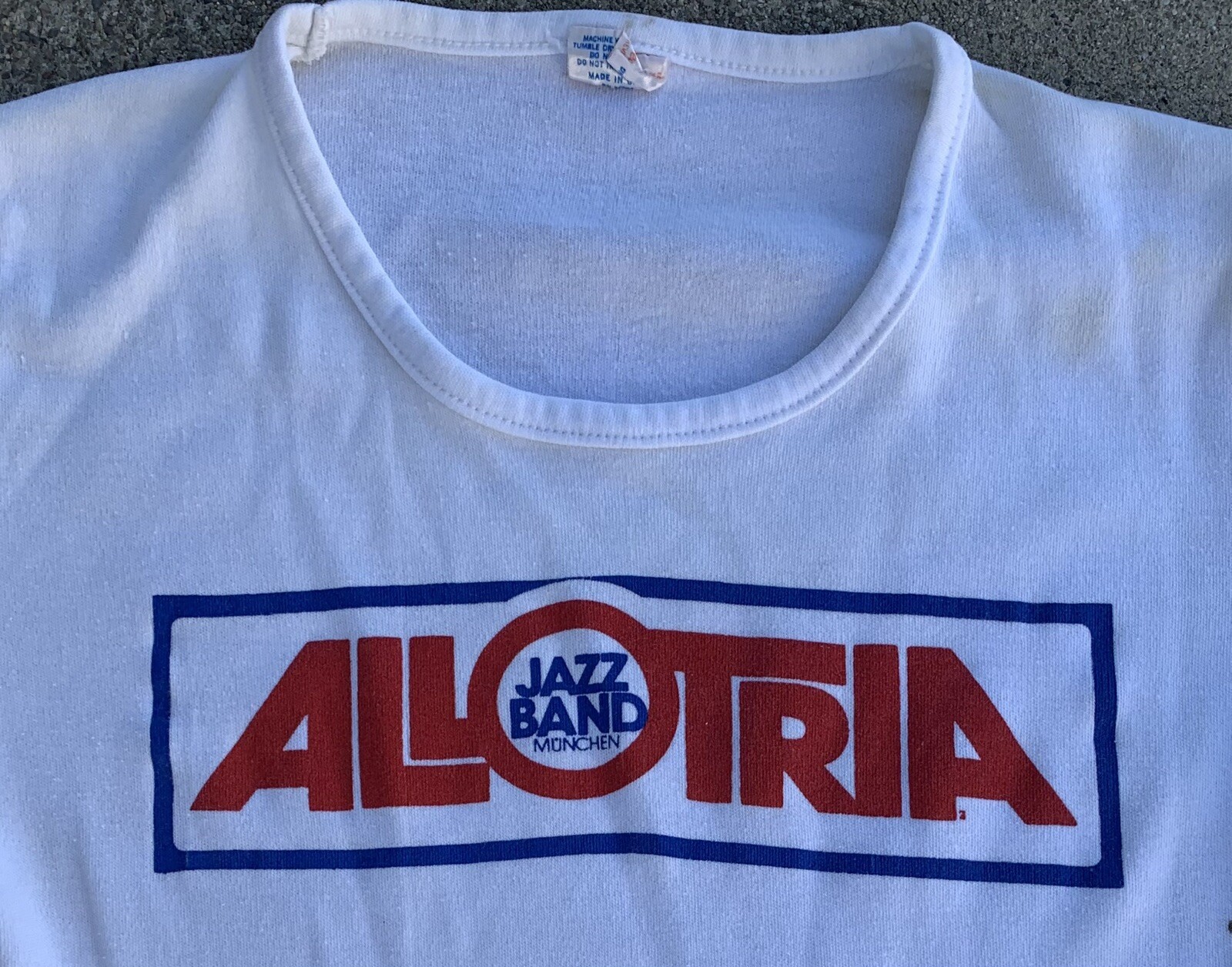 vtg Allotria Jazz Band Munchen t shirt Fun Tees ladies size M 80s 1980s Size M