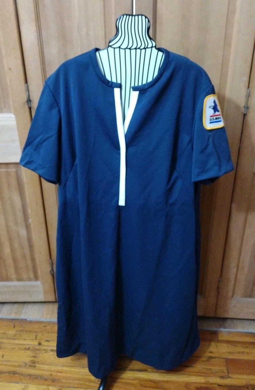 Vintage 1970’s US Mail, United States Postal Service Mod Dress Size 18.