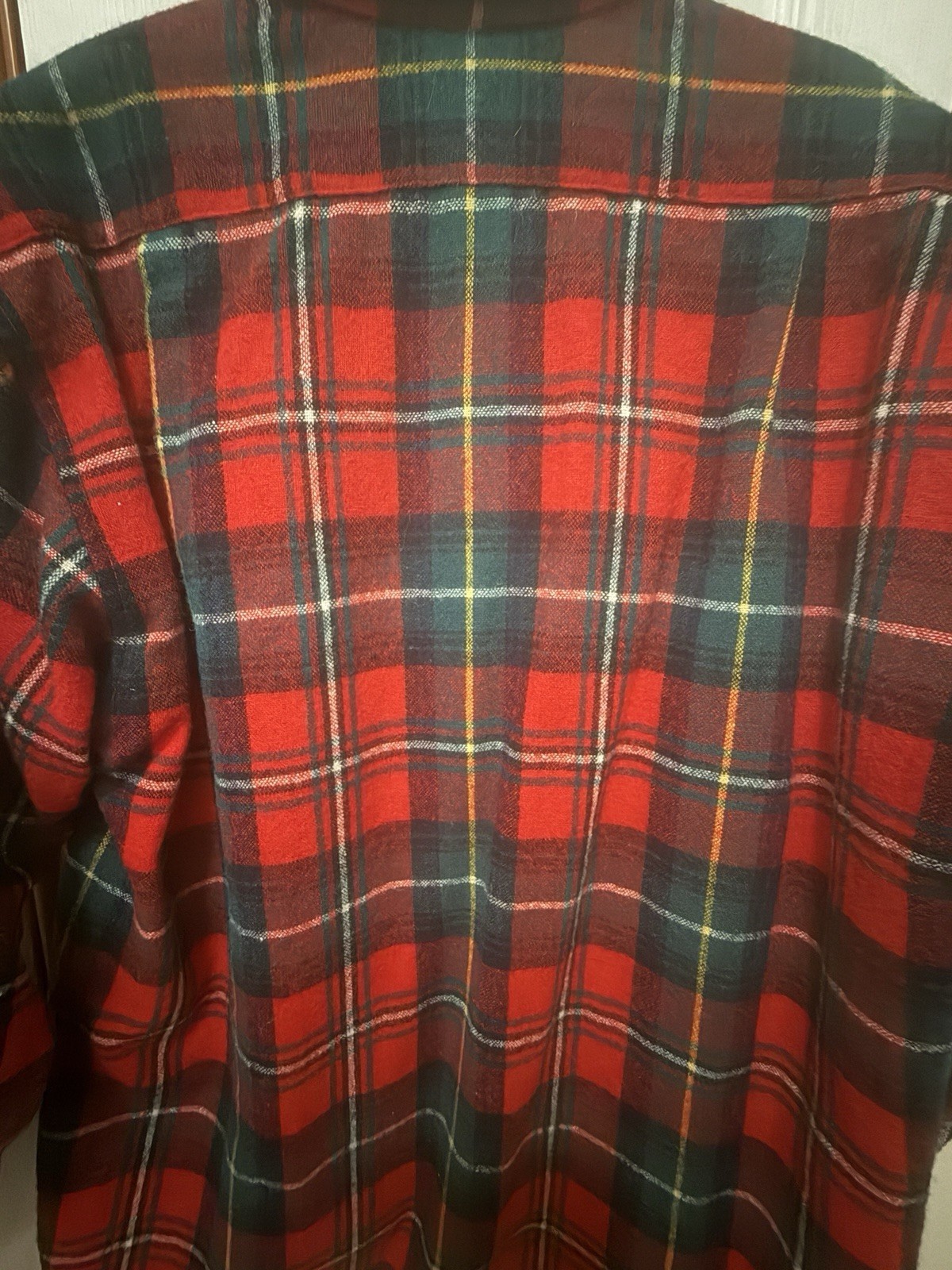 Rare Vintage Ralph Lauren Wool Tartan Plaid Button Down Woman’s Shirt Med-Lg