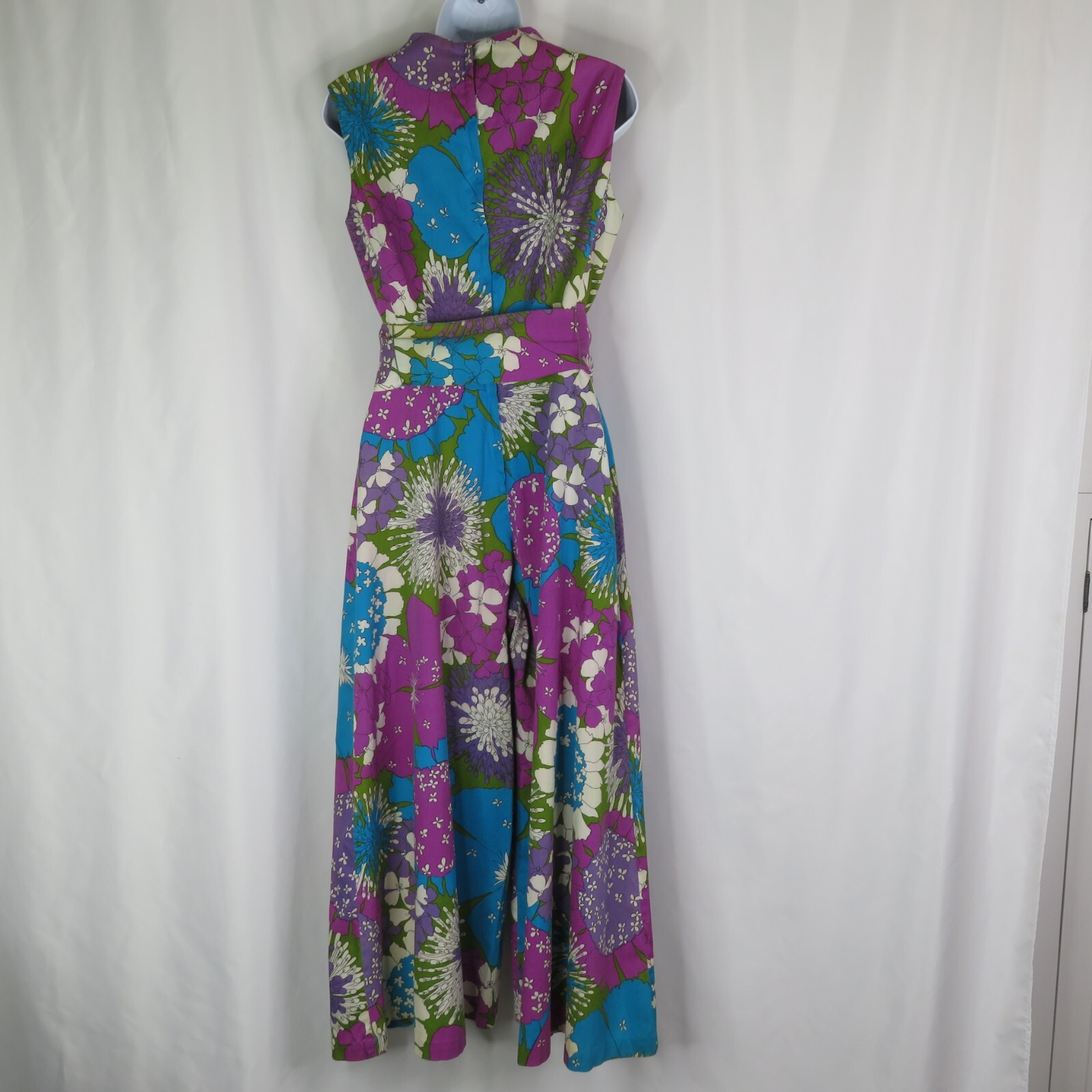 Alice Polynesian Fashions Barkcloth Palazzo Jumpsuit Vintage Hawaiian Romper