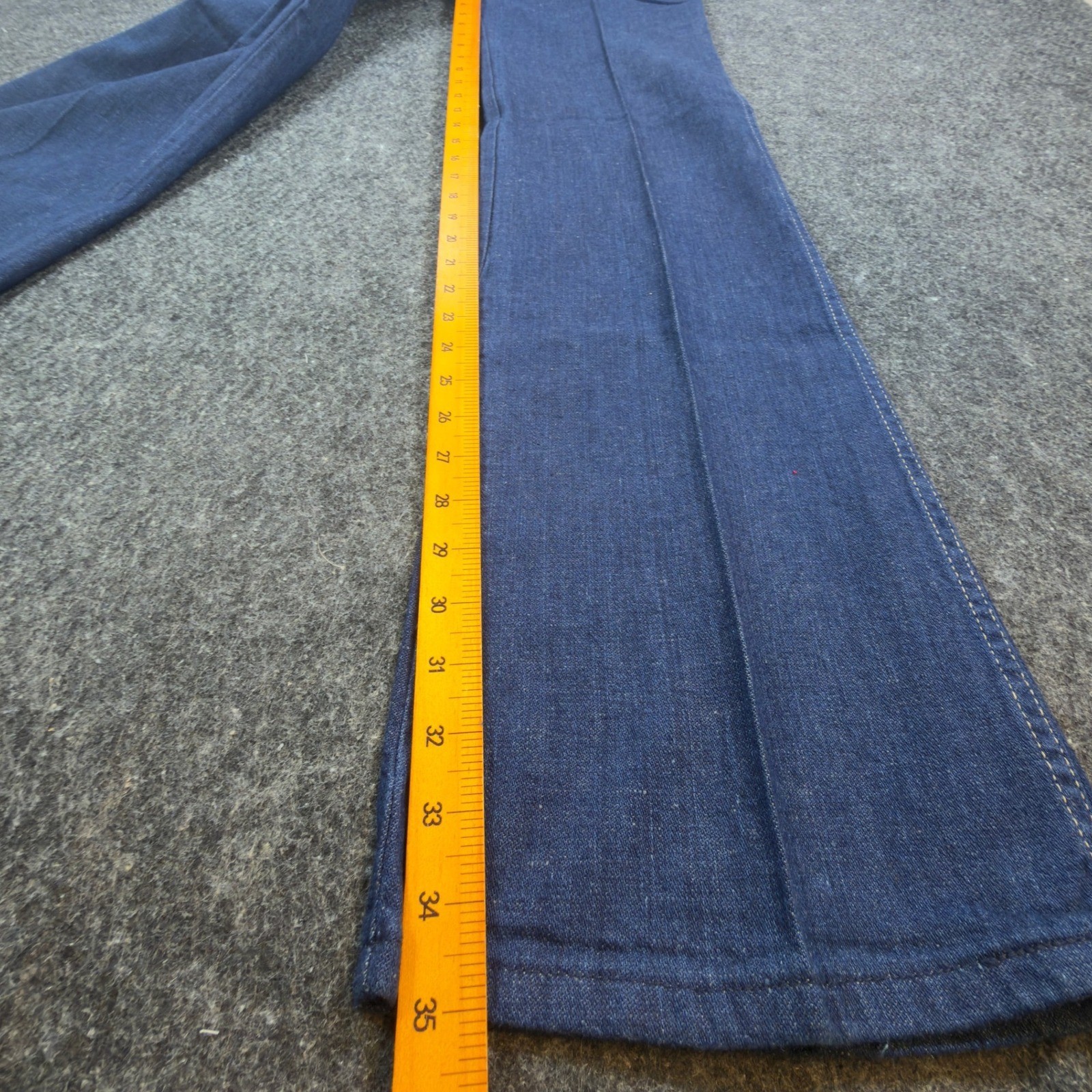 Maverick Vintage 70s Flare Jeans Juniors 9 Blue Cotton NWT Deadstock Made in USA