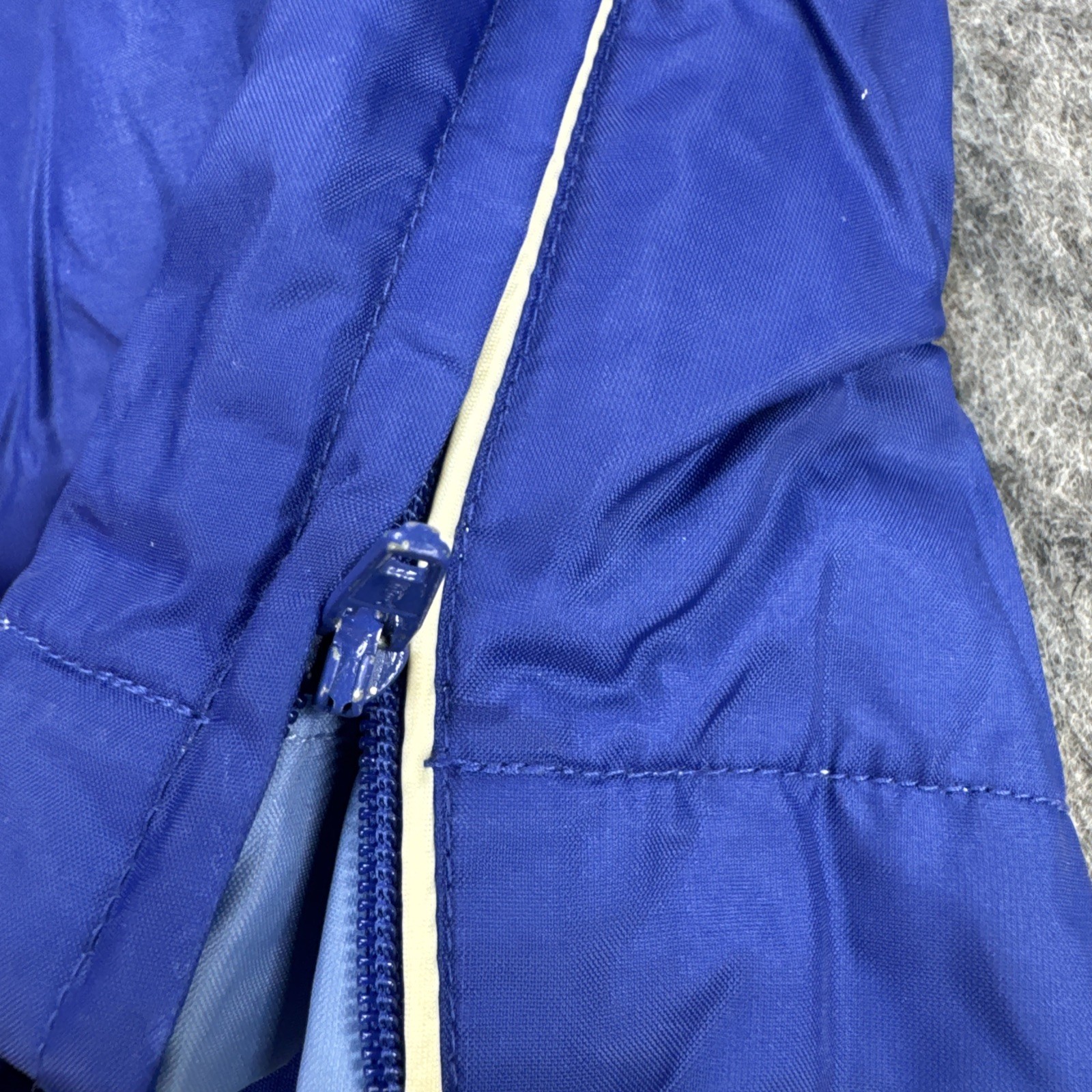 Vintage 90’s Y2K Womens S Blue Windbreaker Track Pants Nylon Lined Elastic