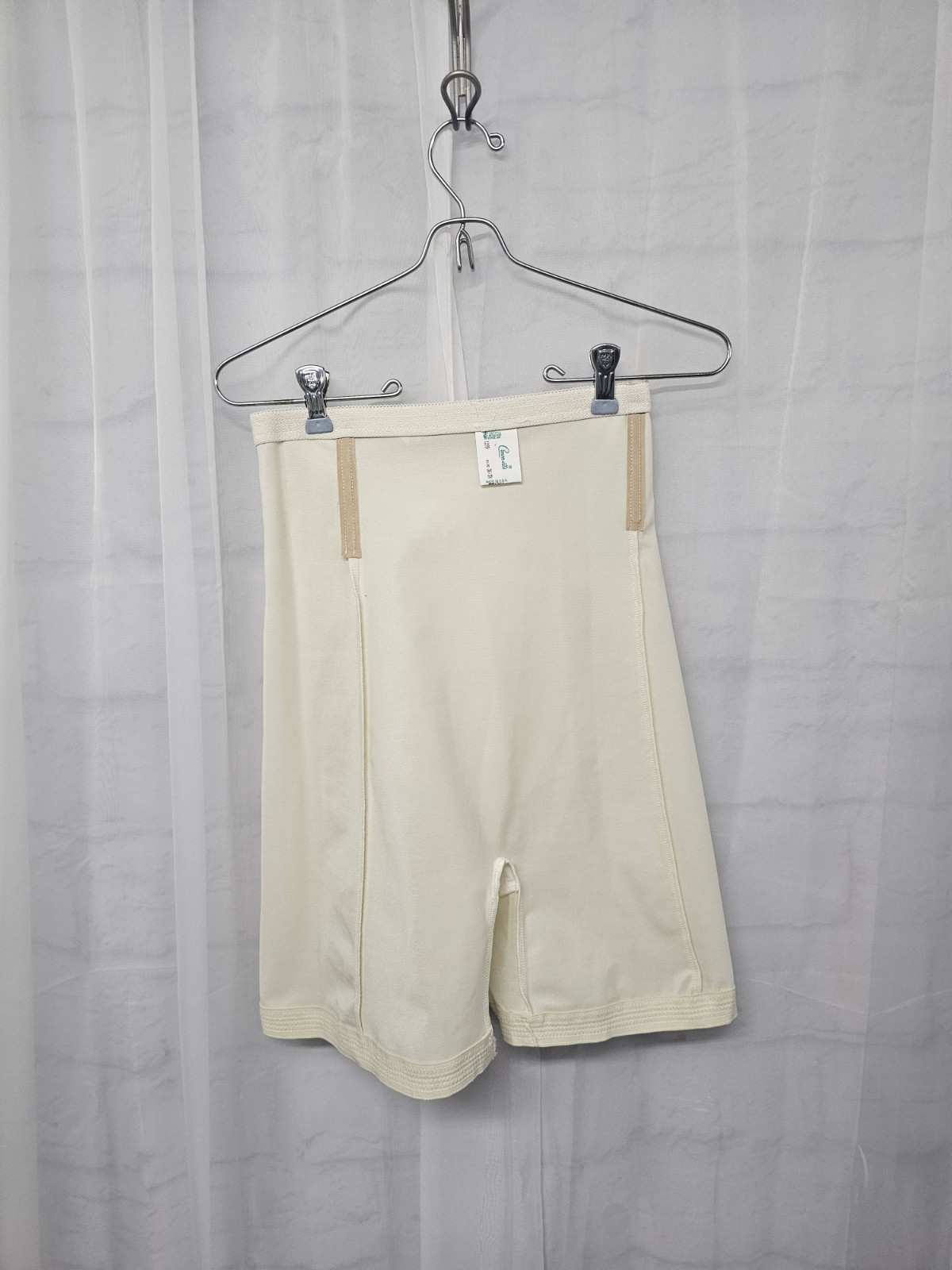 Vintage Crown-ette Cream Shaping Shorts Girdle Bodycon Stretch S