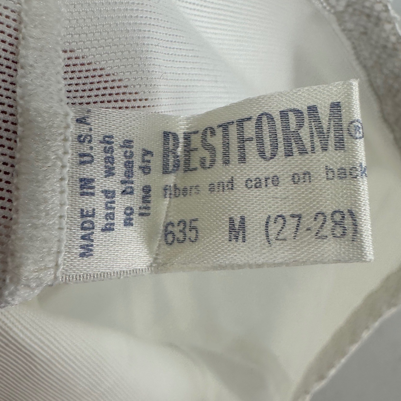 Vintage Bestform White Lace Girdle Shapewear Panty High Waist USA M deadstock