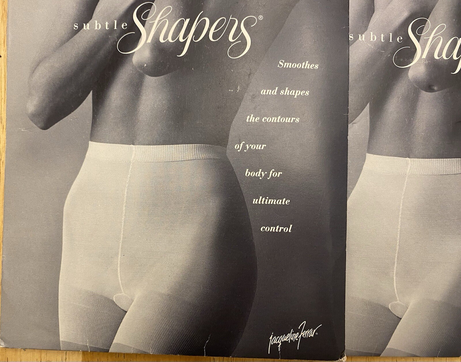 2 Pr Vintage Subtle Shaper JCPenney Pantyhose Sz Queen Tall Oatmeal Color