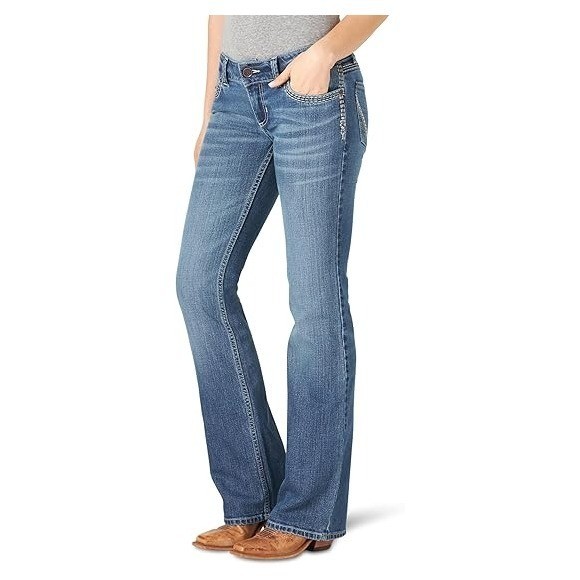 Wrangler Tiffany 19×34 Ladies Retro Sadie Boot Cut Jeans