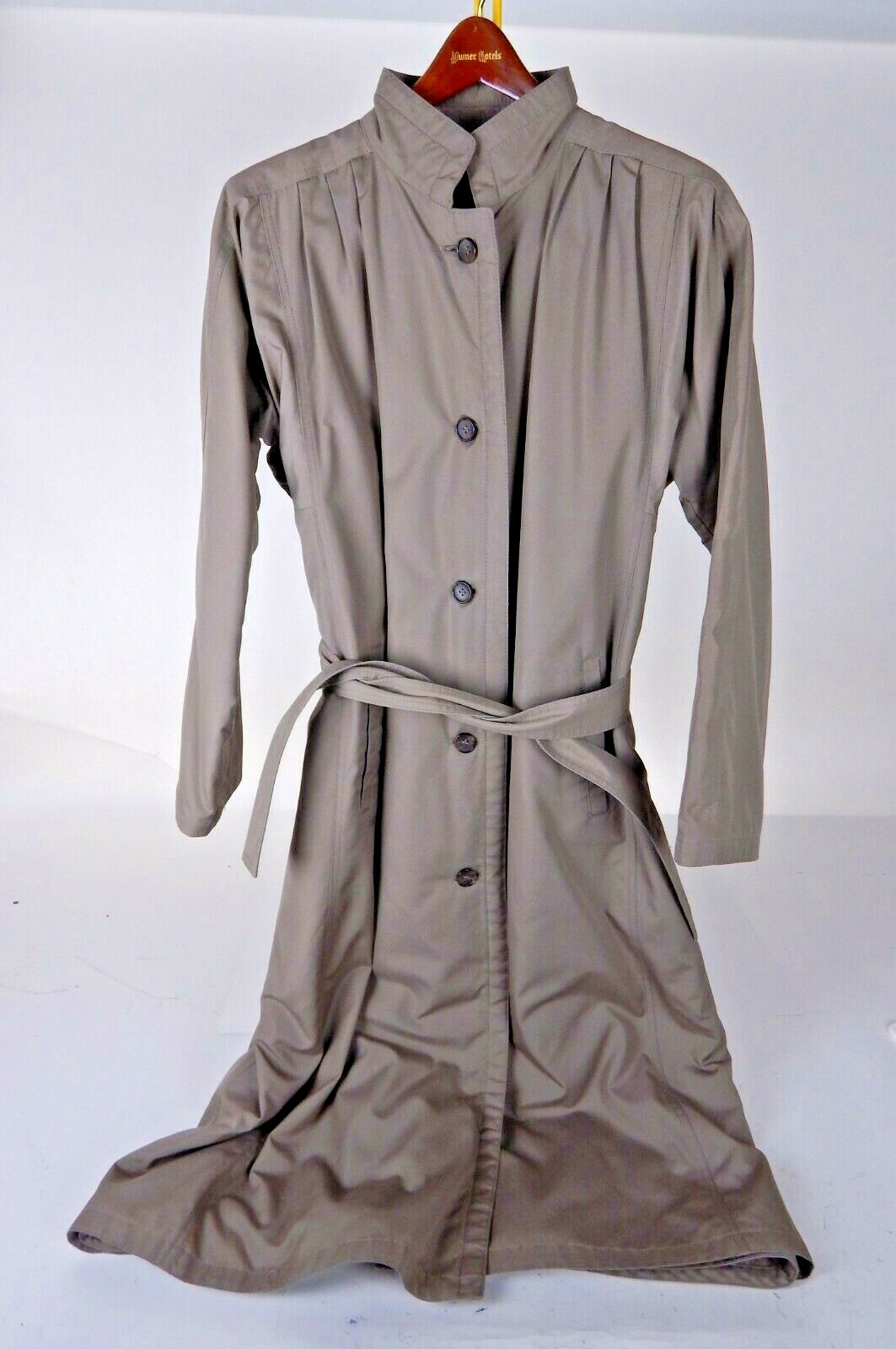 London fog Tempo Europa Women’s Trench Rain Coat Outershell Sz 8 Reg.