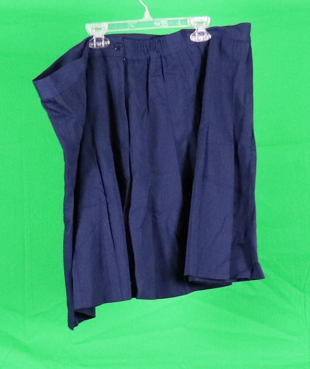 Mixed Blues VINTAGE NAVY BLUE PLEATED SKIRT size 25 (sk427)