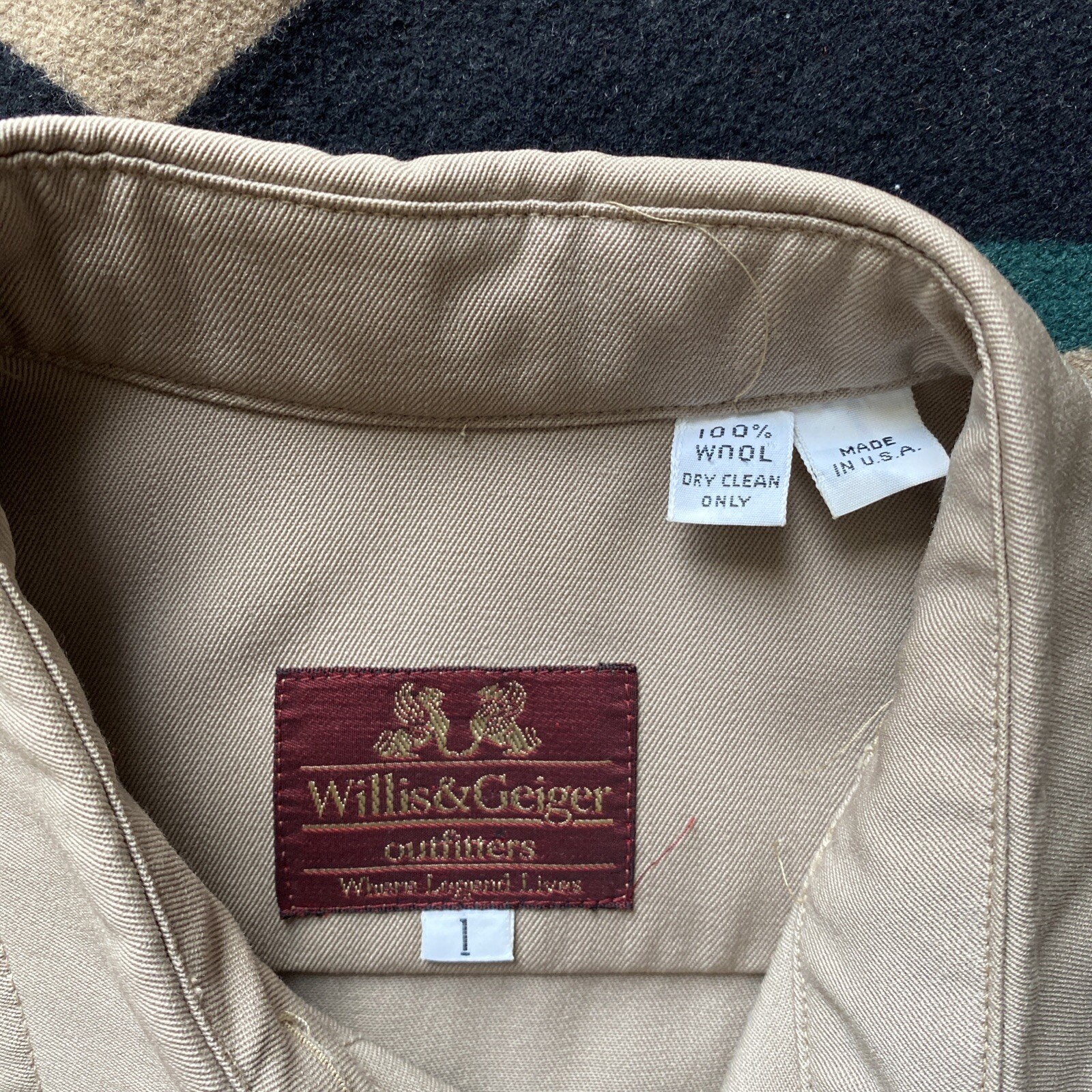 Willis & Geiger Outfitters Womens VTG Safari Khaki Trenc Serengeti Dress Sz 4-6