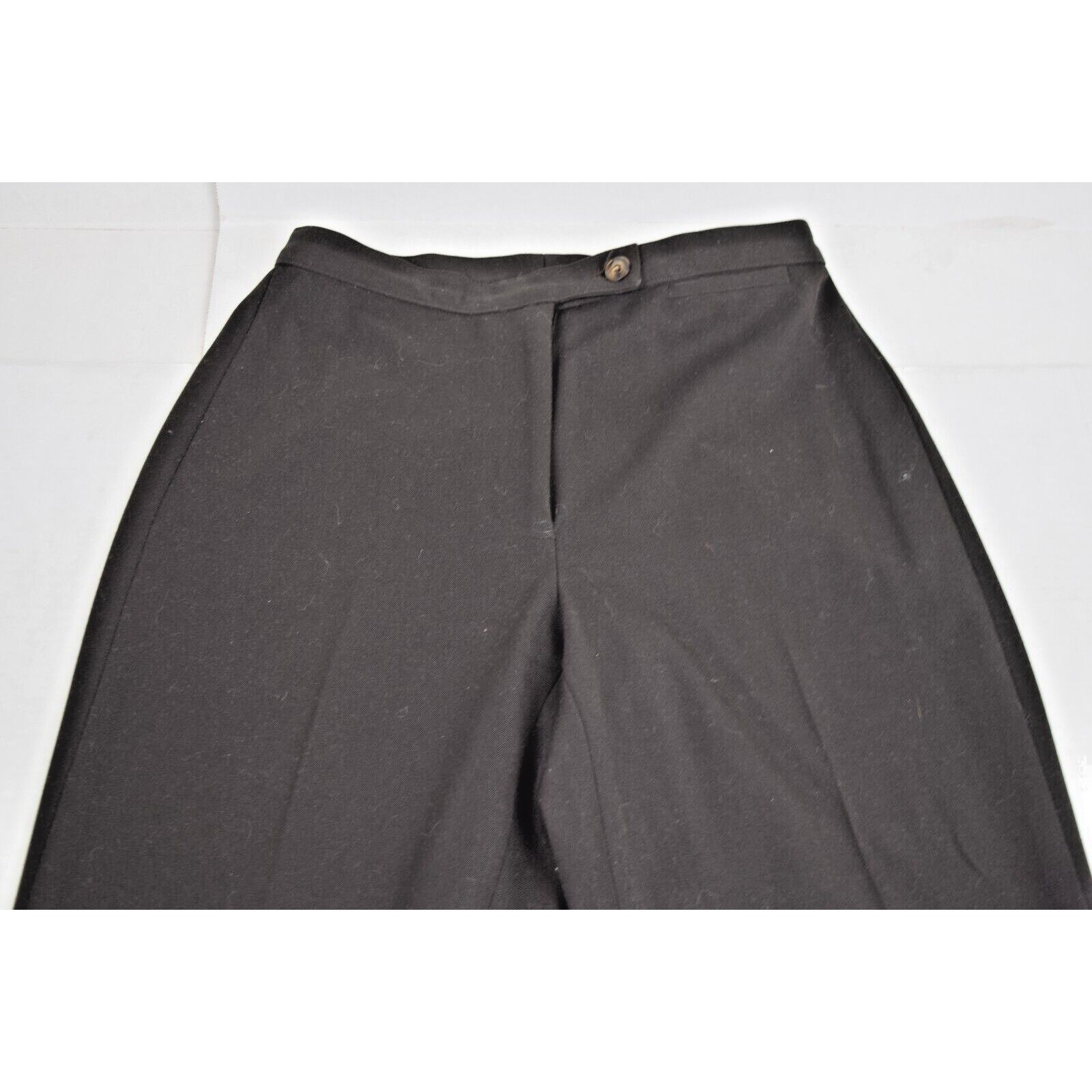 Vintage Pants Smooth Petites Size 2P W26 L28 80s Black Soft Stretch Made USA