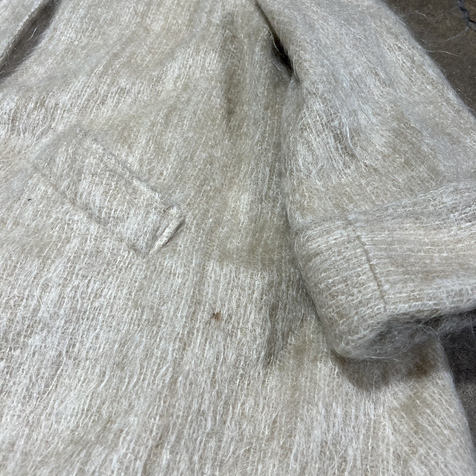 Vintage Neiman Marcus Mohair Blend Coat Union Made M/L Trench Coat 90s Long