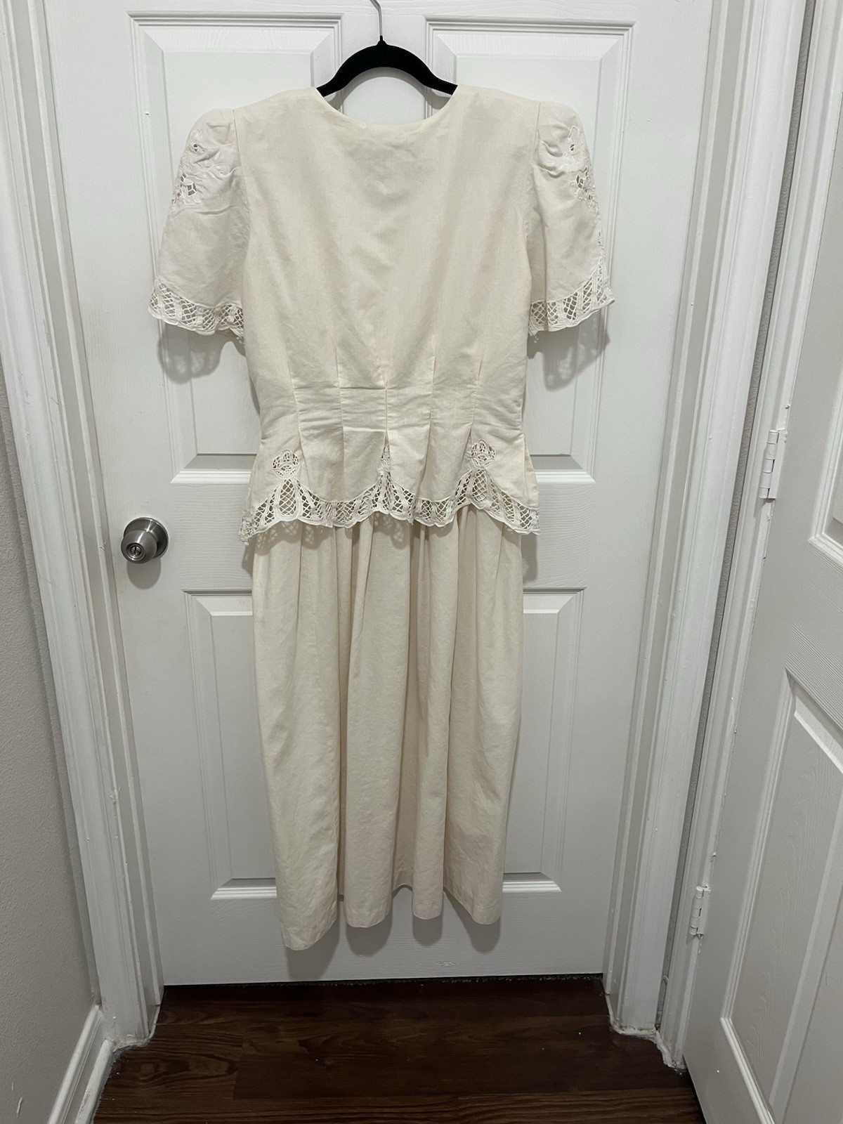 Vintage Plaza South 1980s Romantic Victorian Revival Dress Size 10