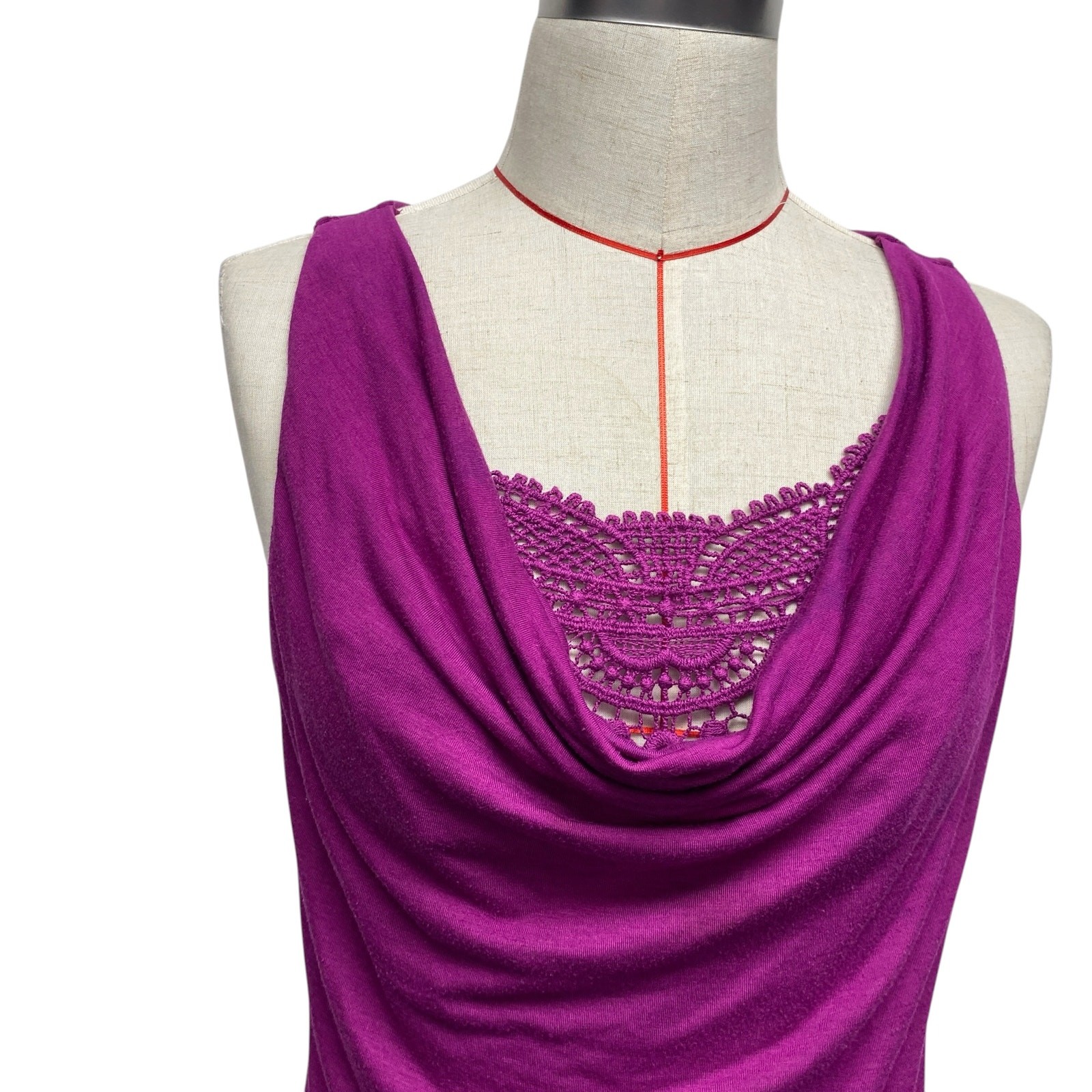Vintage FANG Womens Size S Draped Neck Y2K Top
