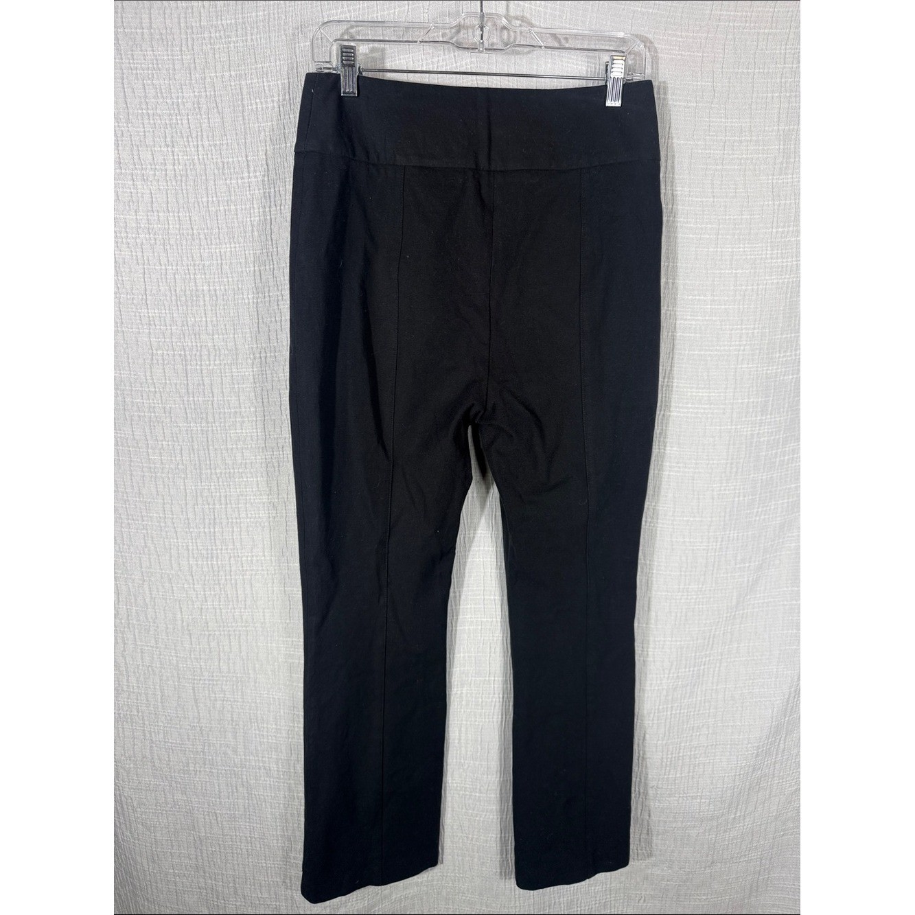 Veronica Beard | Black Tailored Jupiter Cotton-Blend Cropped Pintuck Pants Sz 8