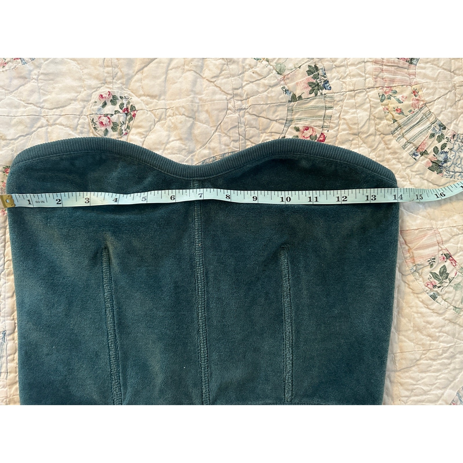 VINTAGE EARLY 80’s UNWORN SONIA RYKIEL PARIS VELOURS CORSET CROP TOP BUSTIER