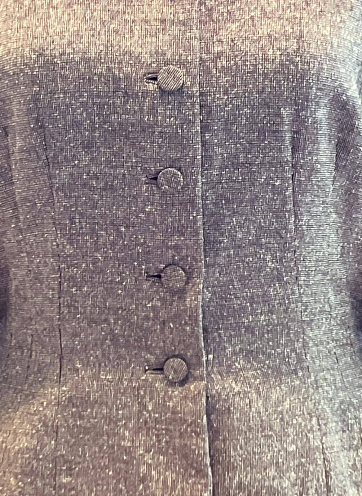 1940s Littler of Seattle Designer Tweed Suit Jacket & Skirt Brown Velvet Collar