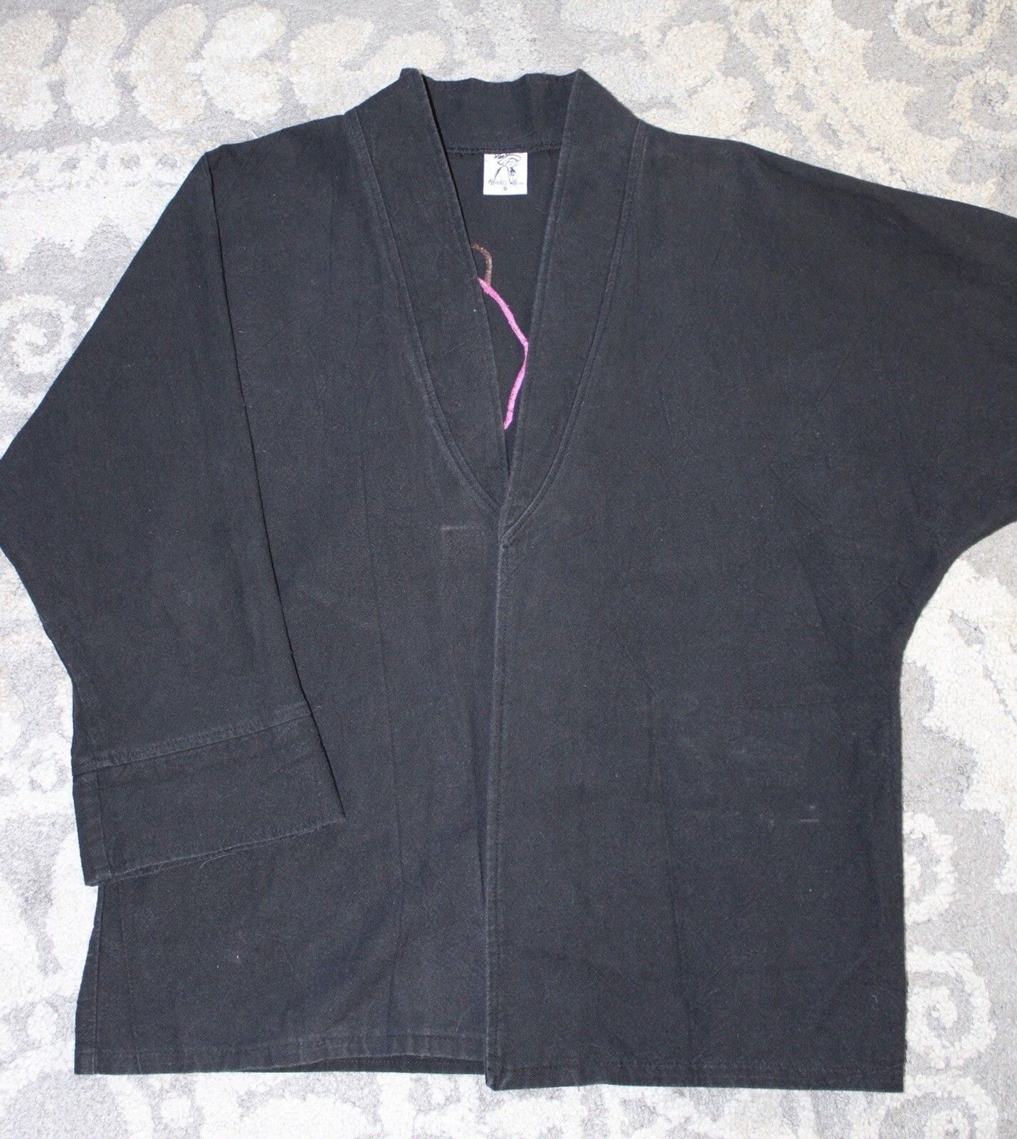 Alfredos Wife Black Cardigan Style Embroidered Western Themed Cactus Whimsical