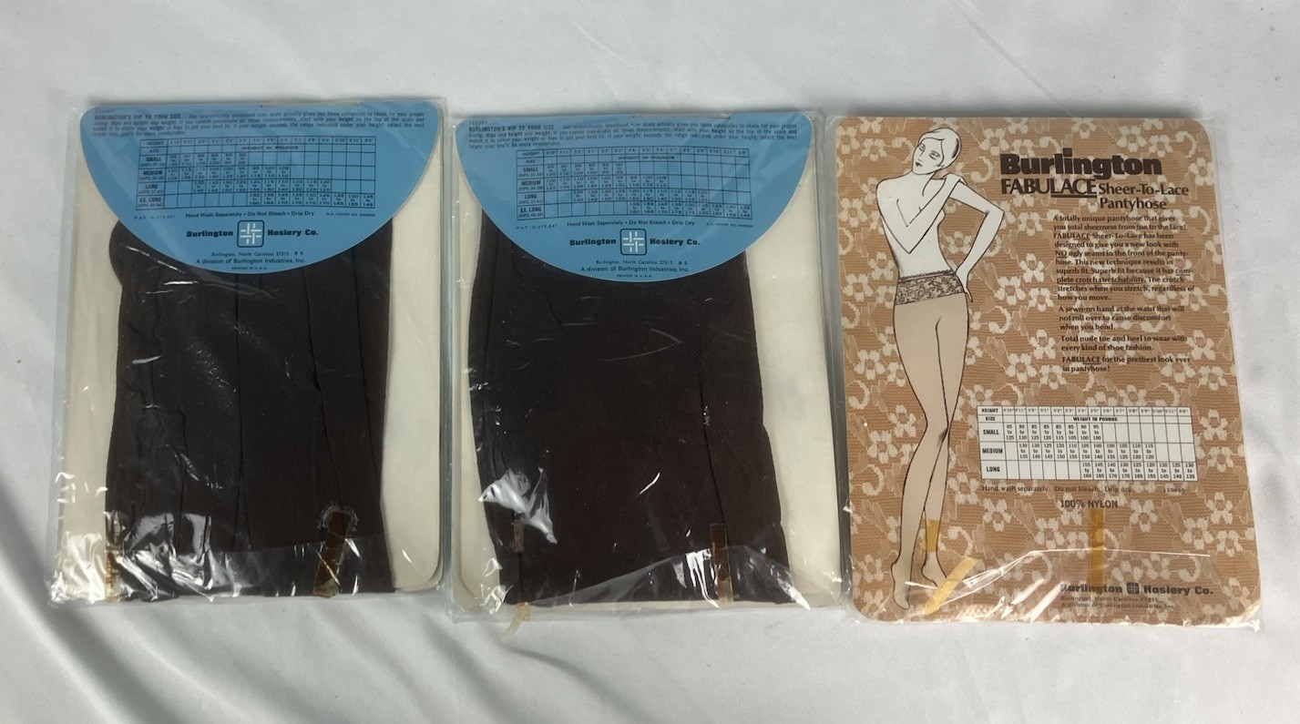 Vintage 3 pairs Burlington Panty Hose Cocoa Misty Taupe Long Tall