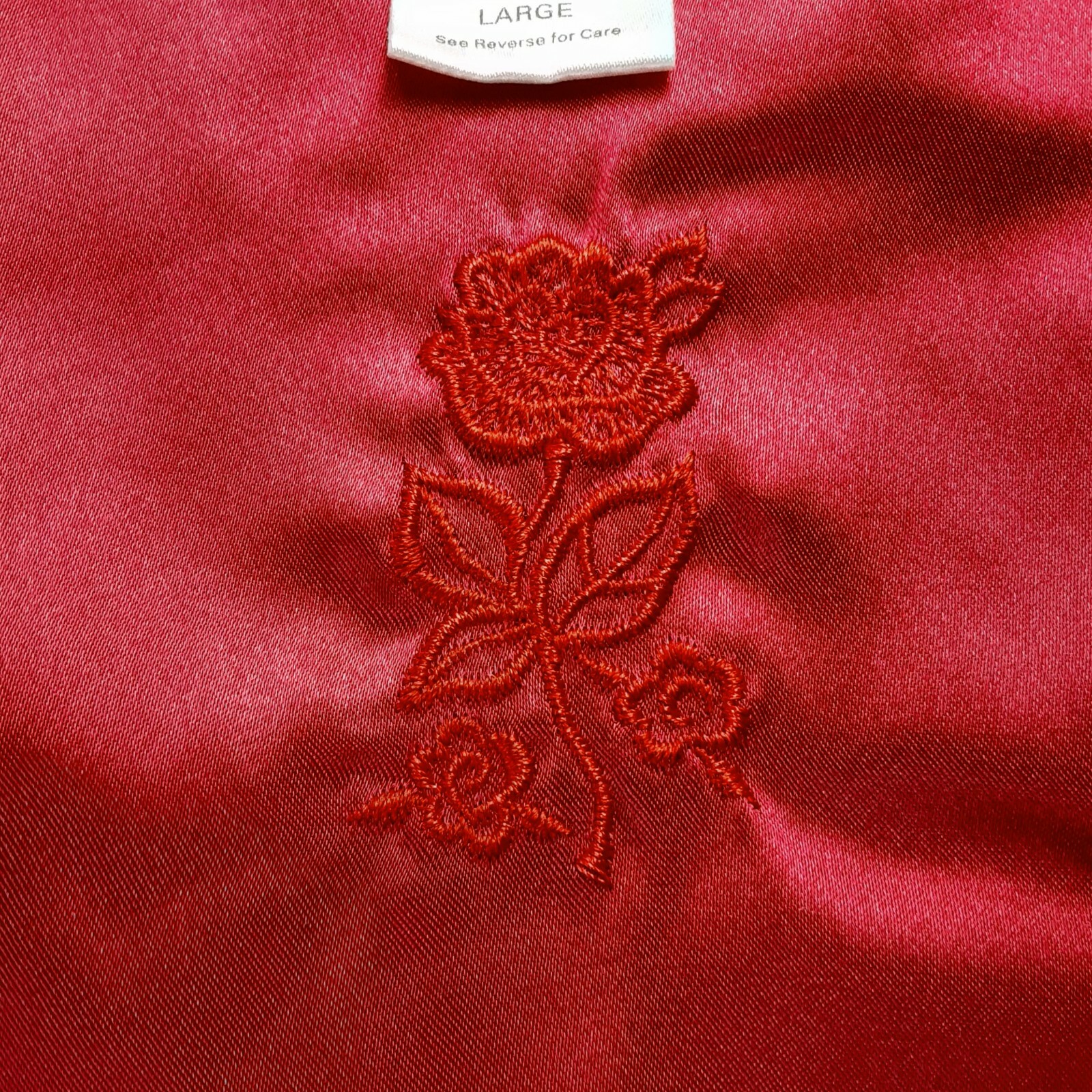 Vtg Sag Harbor Raised Diamond Crushed Velvet w/Charmeuse Satin Trim PJ Set LG