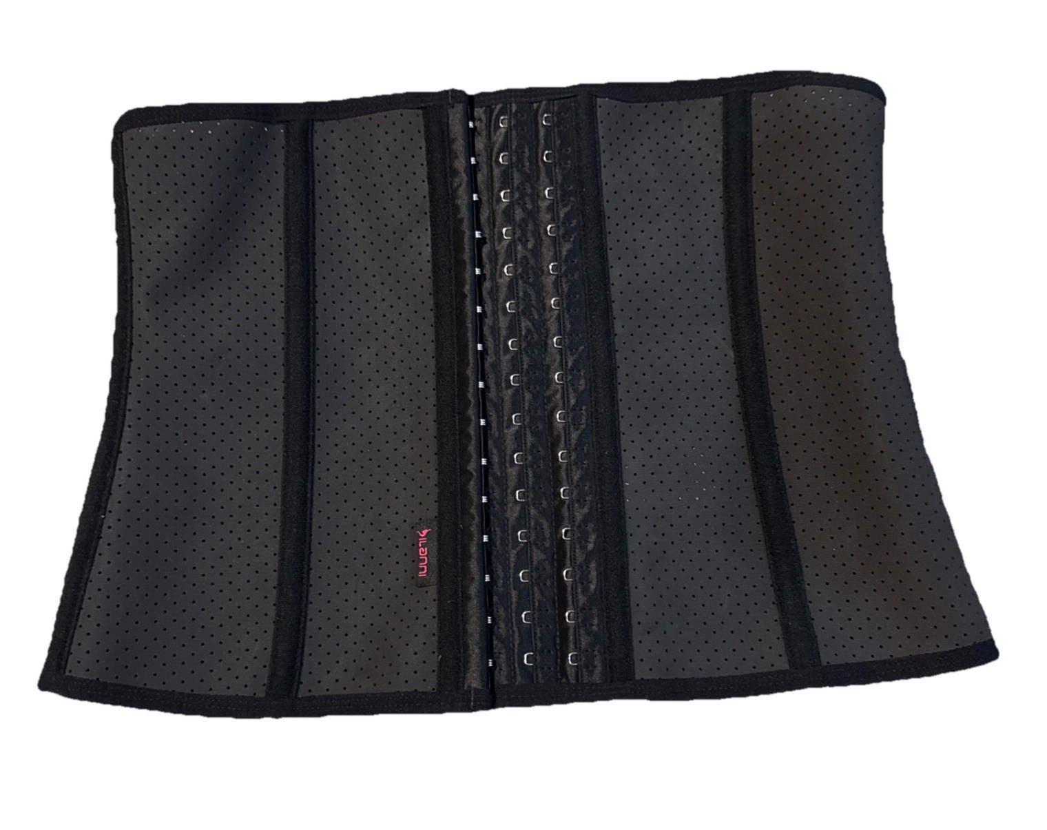 Corset Dilanni Black Waist Trainer No Slip Resistance Lg Latex Core Stretch
