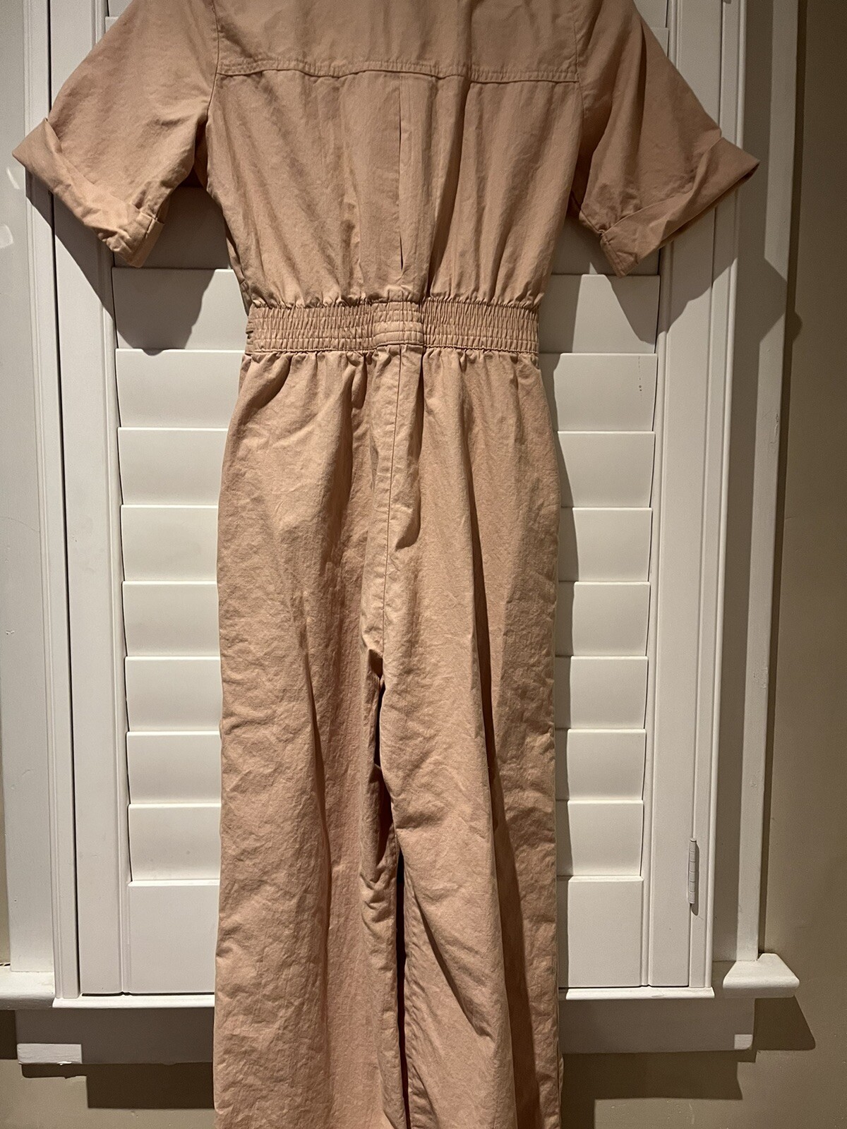 Vintage Foxy Lady San Francisco Tan Aviator Jumpsuit- Size 11/12 (XS)