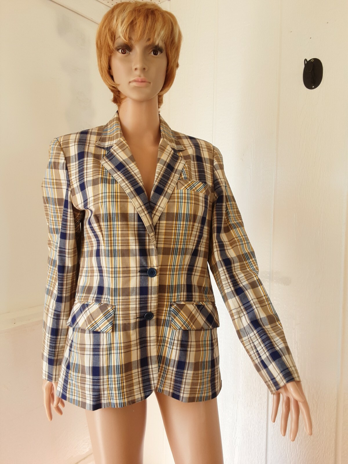 Objectives #379 VTG. Women’s Blazer Jacket Size M Lined Preowned Multicolor