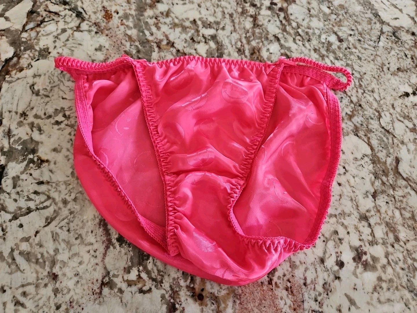 True Vintage Joe Boxer Satin String Bikini Panty Size 8