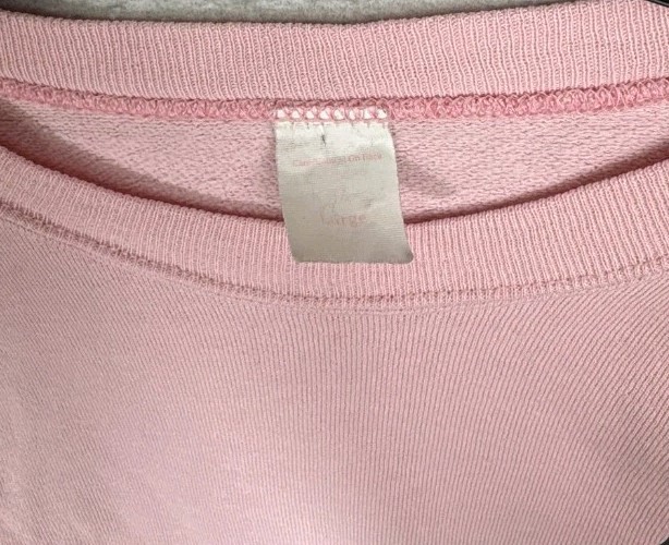 Vtg 1988 Disney Mickey Mouse 60th Anniversary Sweatshirt Pink Women Large