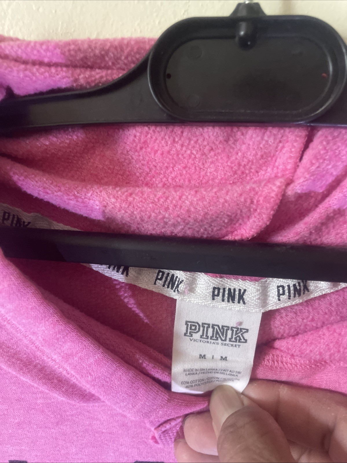 Vintage Y2K Victoria’s Secret Pink zip hoodie jacket size M Well Loved