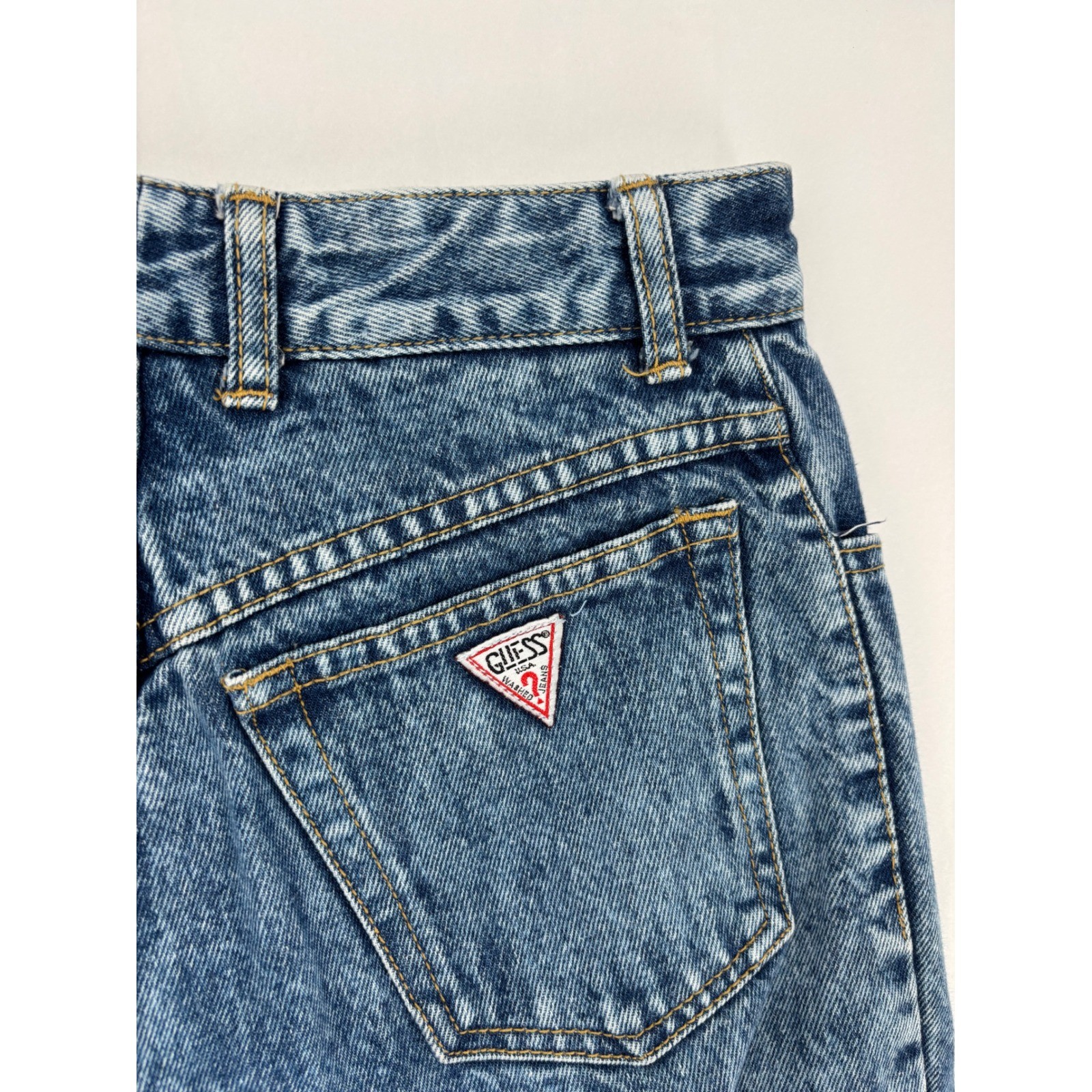 Guess Jeans Denim Womens 30 Blue Vintage 1050 Georges Marciano Acid Wash USA