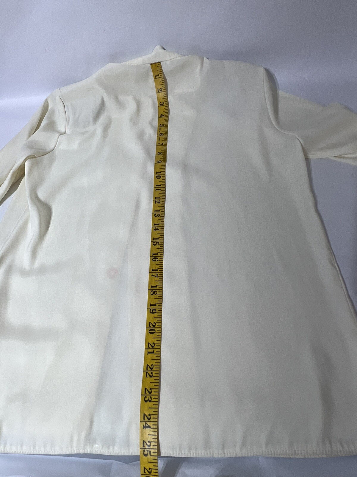 Jo Hardin Women 8 Vintage Cream Long Sleeve Business Casual Secretary Blouse