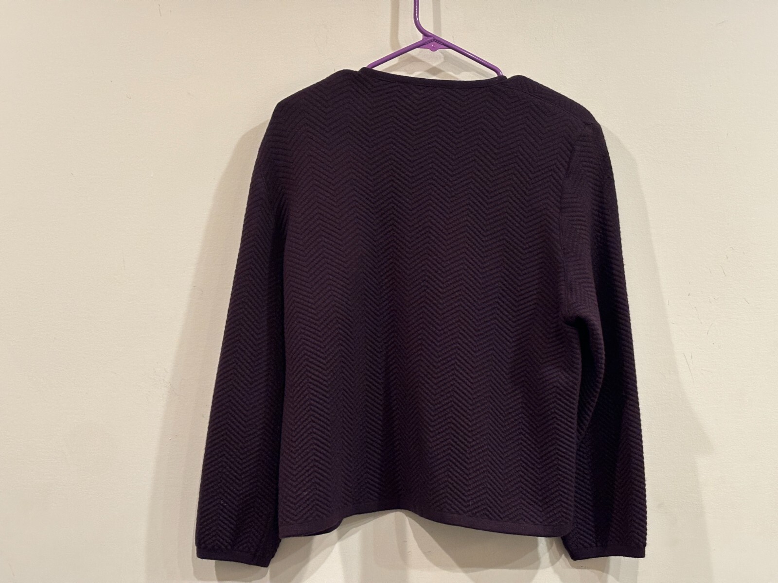 Vintage Rodier Purple Knit Cardigan/Jacket – Made in France
