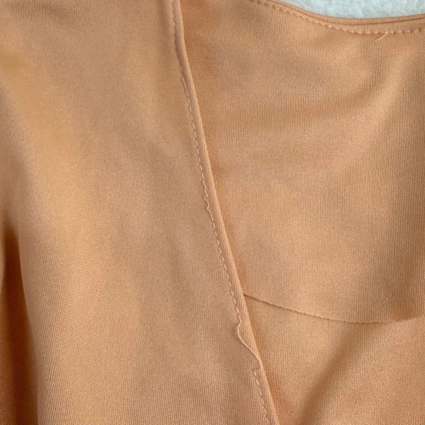 Vintage 70s Empire Waist Maxi Dress with Cape Bolero Womens Small Peach Apricot