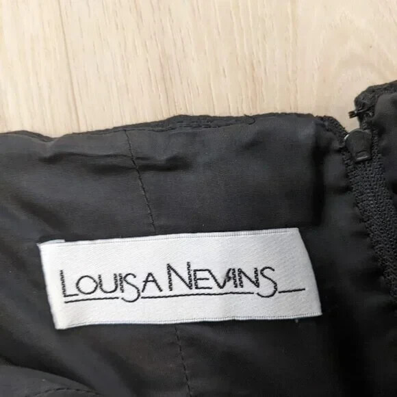 Louisa Nevins Vintage Classic BLACK Dress Made in USA size 10 1950’s Inspired